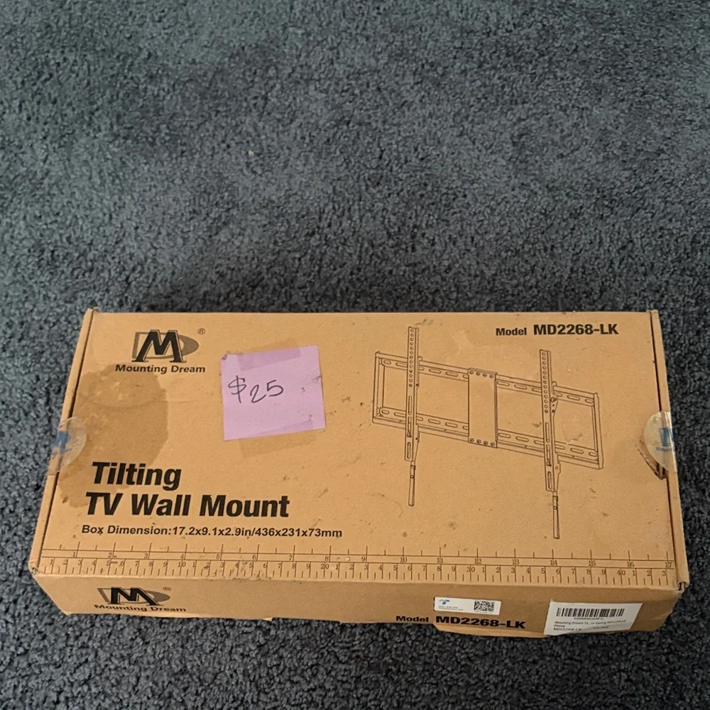 Tilting TV Wall Mount - Black